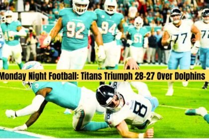 Monday Night Football Titans Triumph 28-27 Over Dolphins